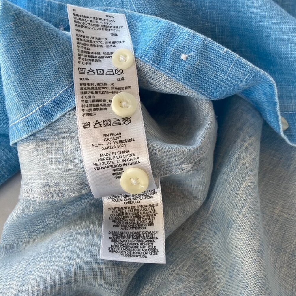 Tommy Bahama Mens Linen Shirt - Picture 8 of 11